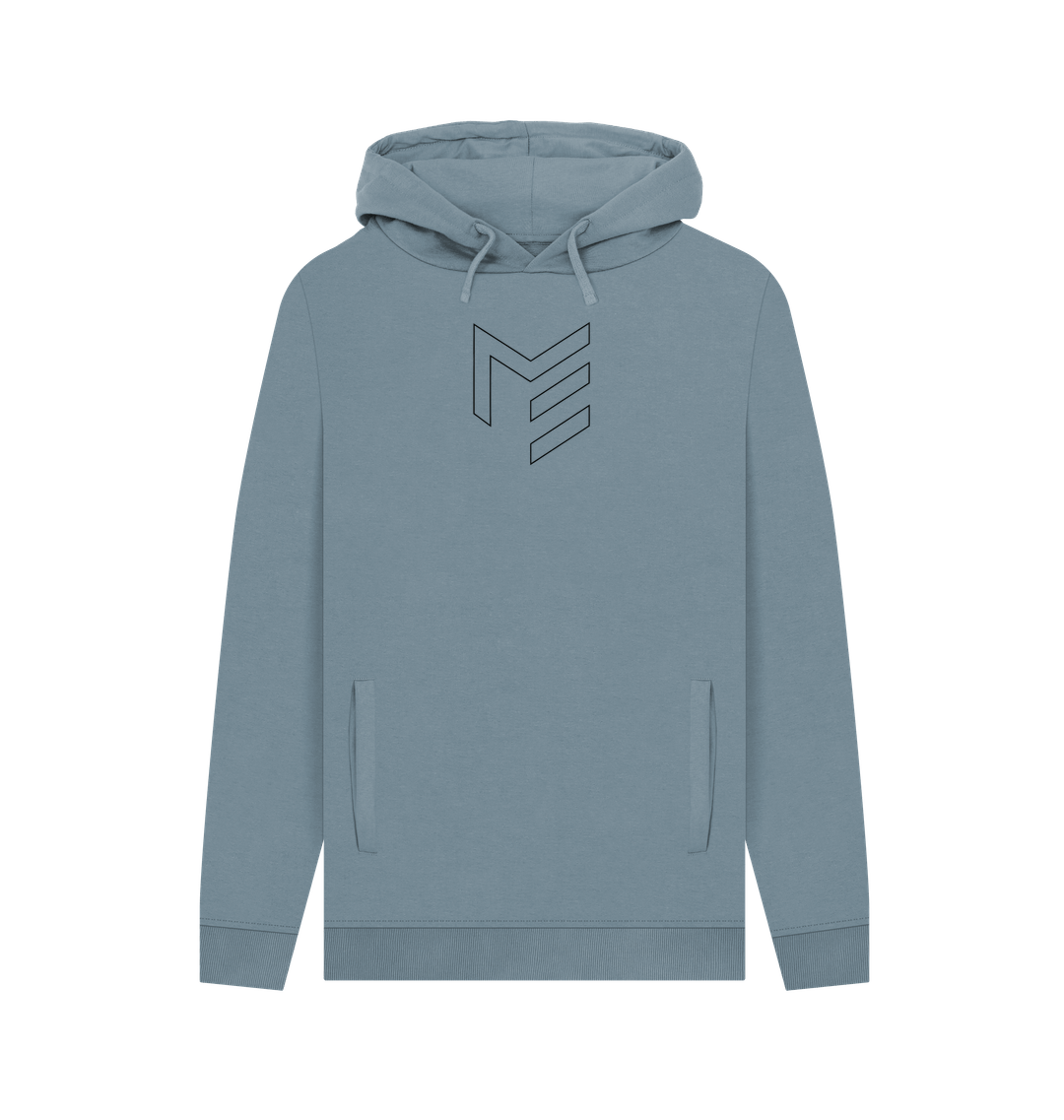 Stone Blue Printed Hoody